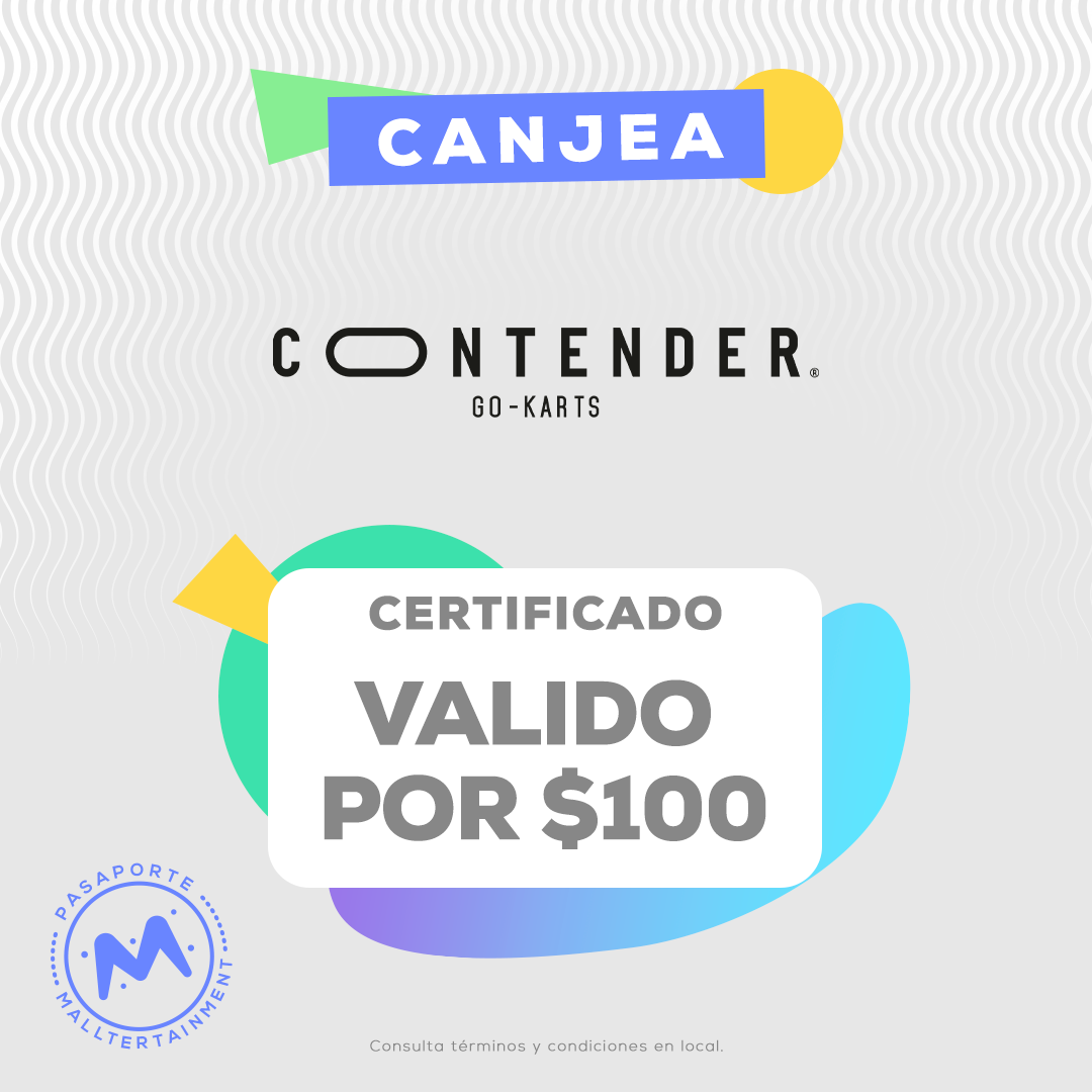 Certificado por $100 pesos en carrera individual
